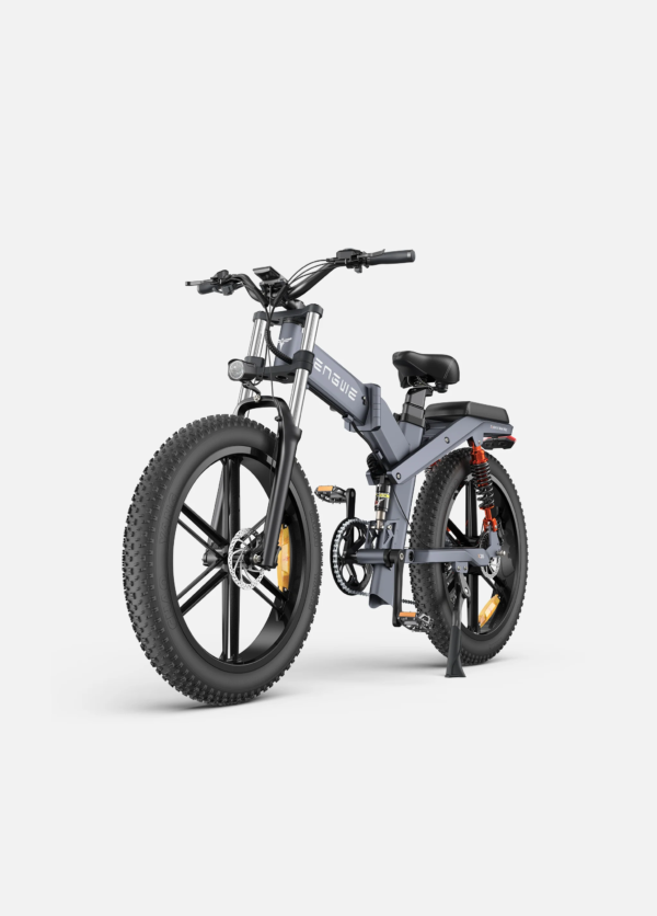 Engwe X26 1000W 26" Fat Bike Pliable E-Mountain Bike Double Batteries – Image 3